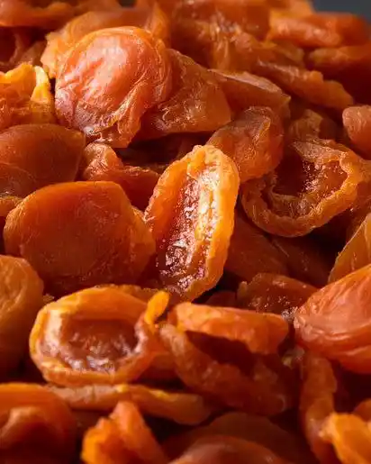 Dried apricots and selected seasonal dried fruits